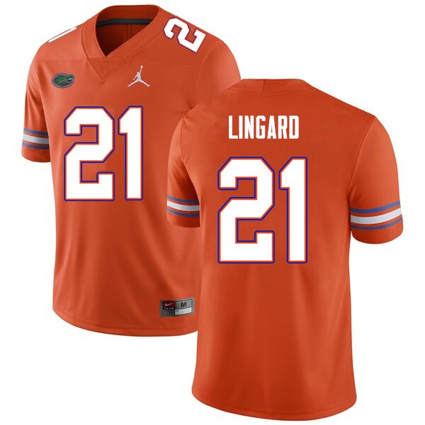 Men #21 Lorenzo Lingard Florida Gators College Football Jerseys Orange